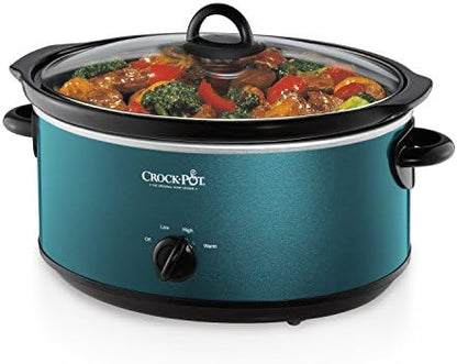 Crock-Pot 7 Quart Manual Slow Cooker – Turquoise URY3