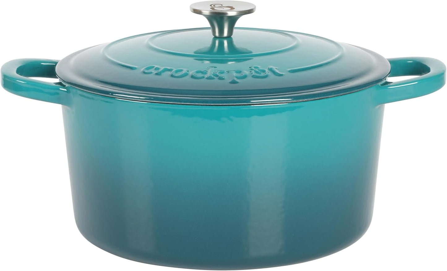 Crock-Pot 3 Quart Enameled Cast Iron Dutch Oven – Aqua 1D6I