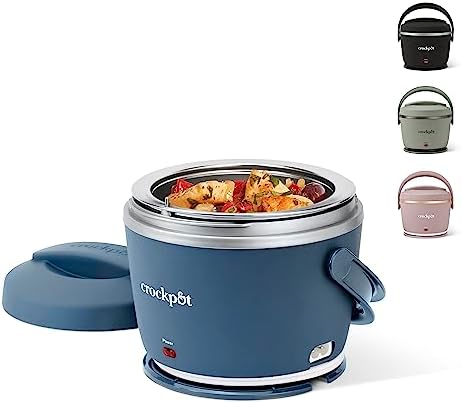 Crock-Pot Electric Lunch Box Food Warmer 20oz – Faded Blue 8RQA