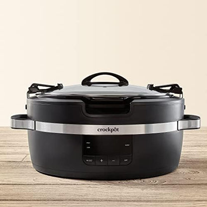Crock-Pot Thermoshield 6 Quart Slow Cooker with Carry Handles NP1O