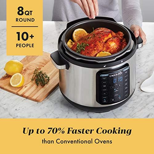 Crock-Pot 8 Quart Express Crock Multi-Use Pressure Cooker ZW6D