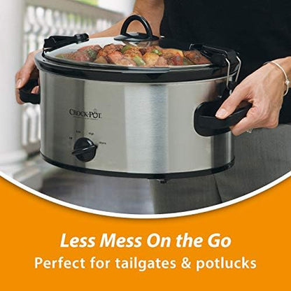 Crock-Pot Cook & Carry 6 Quart Portable Slow Cooker ELN1
