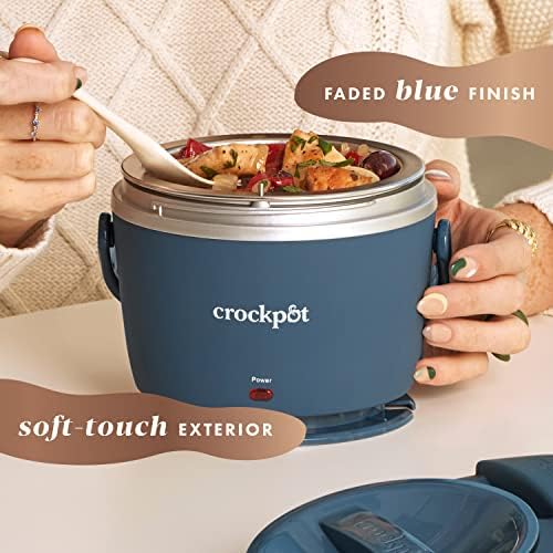 Crock-Pot Electric Lunch Box Food Warmer 20oz – Faded Blue 8RQA