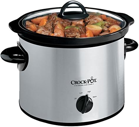 Crock-Pot 3 Quart Manual Slow Cooker – Silver 4SHF