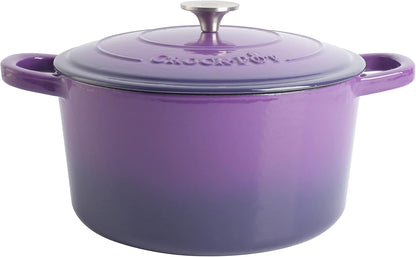 Crock-Pot 3 Quart Enameled Cast Iron Dutch Oven – Aqua 1D6I