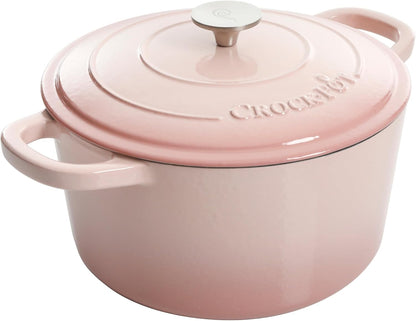 Crock-Pot 3 Quart Enameled Cast Iron Dutch Oven – Aqua 1D6I